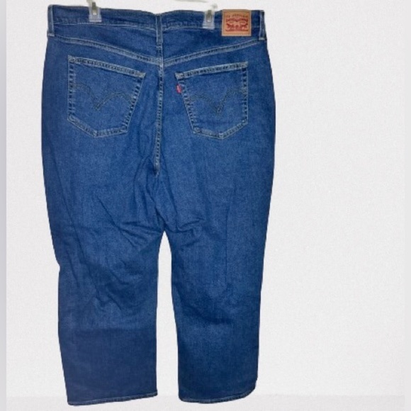 Levi's 18W Women's Ribcage Straight Ankle Button Jeans Summer Slide Light Indigo - Picture 3 of 6